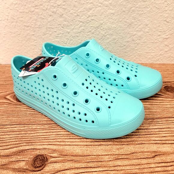 Skechers Foamies Big Girls Size 3 Guzman Lite Shore Splash Water Shoes Mint NWT - Picture 1 of 4